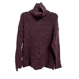 Treasure &‎ Bond burgundy stem boucle mock neck sweater size XS NEW